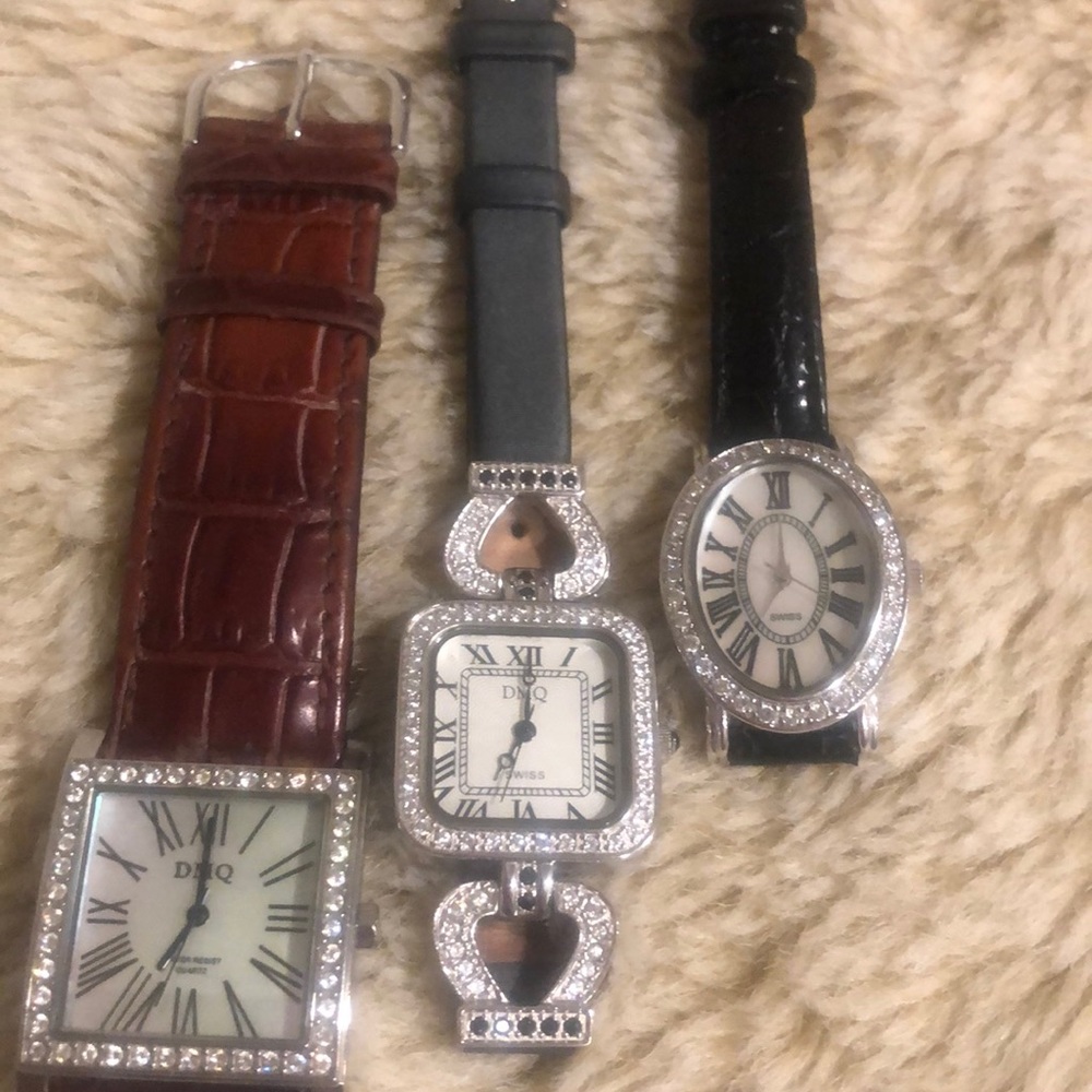 THREE Diamonique Watches - QVC